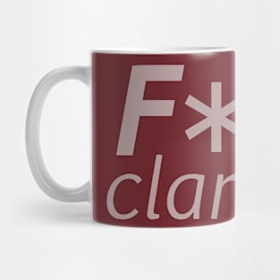 F*ck Clarinets logo Mug